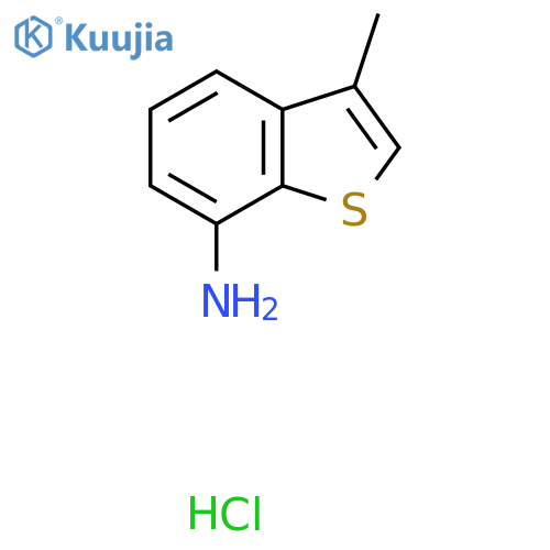 3-Methyl-1-benzothiophen-7-amine hydrochloride structure