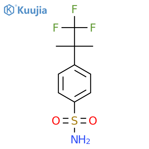 4-(1,1,1-Trifluoro-2-methylpropan-2-yl)benzene-1-sulfonamide structure
