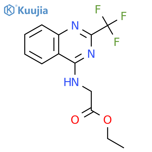 Ethyl 2-{[2-(trifluoromethyl)quinazolin-4-yl]amino}acetate structure