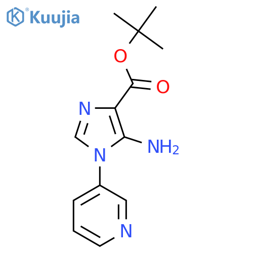 tert-butyl 5-amino-1-(pyridin-3-yl)-1H-imidazole-4-carboxylate structure