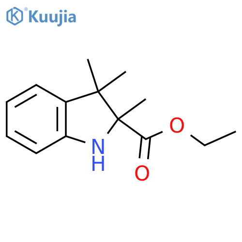 ethyl 2,3,3-trimethyl-2,3-dihydro-1H-indole-2-carboxylate structure