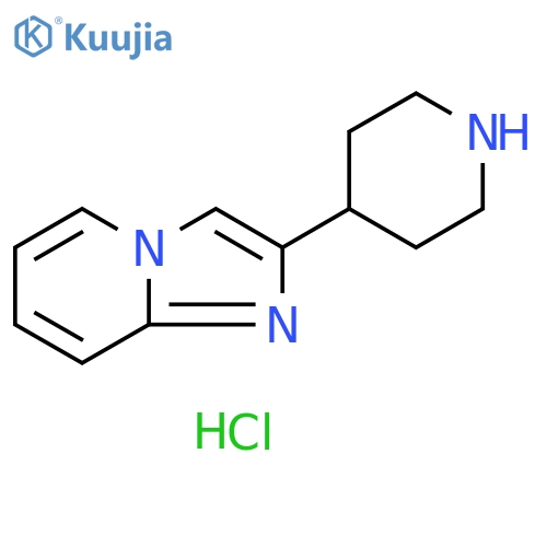4-{imidazo1,2-apyridin-2-yl}piperidine dihydrochloride structure