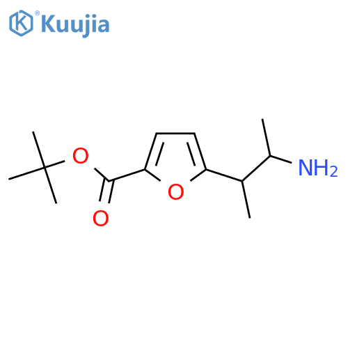 Tert-butyl 5-(3-aminobutan-2-yl)furan-2-carboxylate structure
