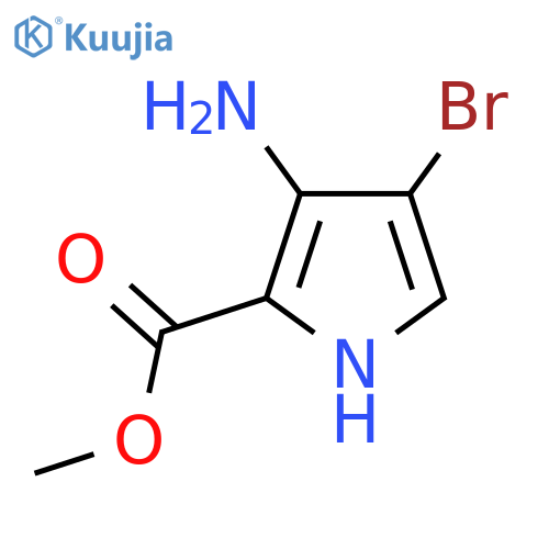 methyl 3-amino-4-bromo-1H-pyrrole-2-carboxylate structure