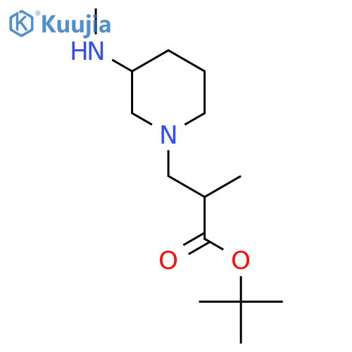 tert-butyl 2-methyl-3-3-(methylamino)piperidin-1-ylpropanoate structure