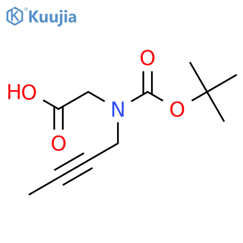 2-(but-2-yn-1-yl)(tert-butoxy)carbonylaminoacetic acid structure