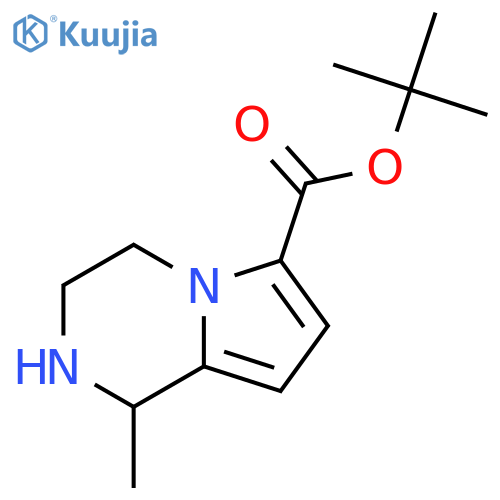 tert-butyl 1-methyl-1H,2H,3H,4H-pyrrolo1,2-apyrazine-6-carboxylate structure