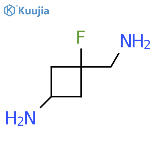 3-(Aminomethyl)-3-fluorocyclobutan-1-amine structure