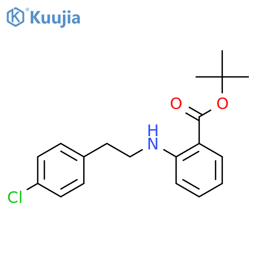tert-butyl 2-{2-(4-chlorophenyl)ethylamino}benzoate structure