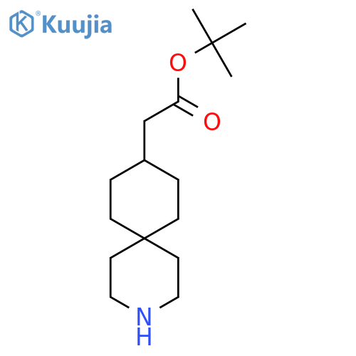 tert-butyl 2-{3-azaspiro5.5undecan-9-yl}acetate structure