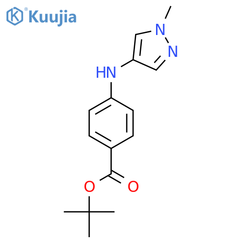 tert-butyl 4-(1-methyl-1H-pyrazol-4-yl)aminobenzoate structure
