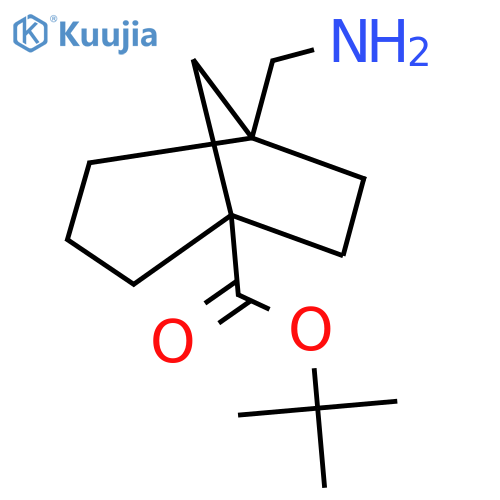 tert-butyl 5-(aminomethyl)bicyclo3.2.1octane-1-carboxylate structure