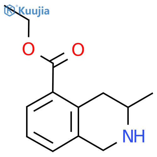 Ethyl 3-methyl-1,2,3,4-tetrahydroisoquinoline-5-carboxylate structure