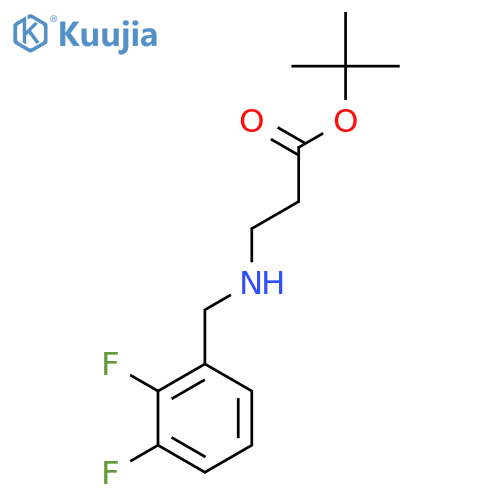 tert-butyl 3-{(2,3-difluorophenyl)methylamino}propanoate structure