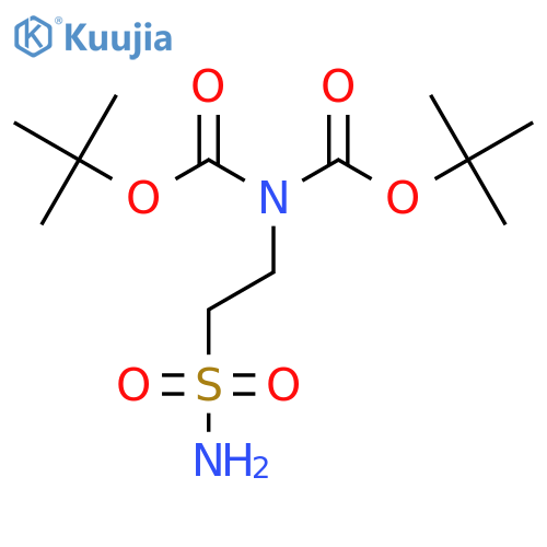 tert-butyl N-(tert-butoxy)carbonyl-N-(2-sulfamoylethyl)carbamate structure