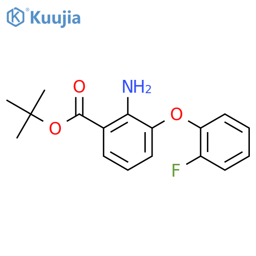 Tert-butyl 2-amino-3-(2-fluorophenoxy)benzoate structure