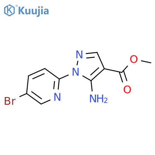 methyl 5-amino-1-(5-bromopyridin-2-yl)-1H-pyrazole-4-carboxylate structure