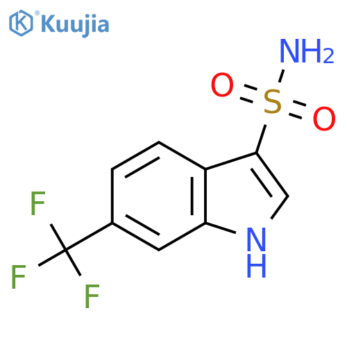6-(trifluoromethyl)-1H-indole-3-sulfonamide structure
