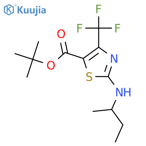 tert-butyl 2-(butan-2-yl)amino-4-(trifluoromethyl)-1,3-thiazole-5-carboxylate structure
