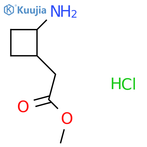Methyl 2-(2-aminocyclobutyl)acetate hcl structure