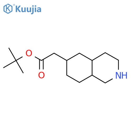 Tert-butyl 2-(decahydroisoquinolin-6-yl)acetate structure