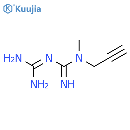 ({Amino[methyl(prop-2-yn-1-yl)amino]methylidene}amino)methanimidamide structure