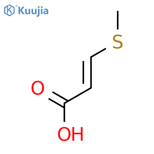 (2E)-3-(methylsulfanyl)prop-2-enoic acid structure