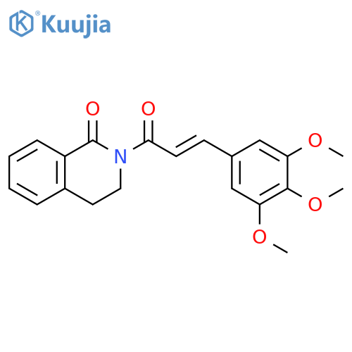 1(2H)-Isoquinolinone, 3,4-dihydro-2-[(2E)-1-oxo-3-(3,4,5-trimethoxyphenyl)-2-propen-1-yl]- structure