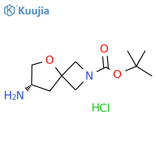tert-butyl (7S)-7-amino-5-oxa-2-azaspiro[3.4]octane-2-carboxylate;hydrochloride structure