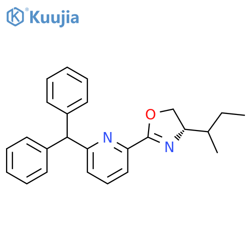 (S)-2-(6-Benzhydrylpyridin-2-yl)-4-((S)-sec-butyl)-4,5-dihydrooxazole structure