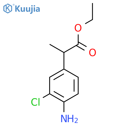 4-Amino-3-chloro-hydratropic Acid Ethyl Ester structure