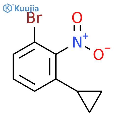 Benzene, 1-bromo-3-cyclopropyl-2-nitro- structure