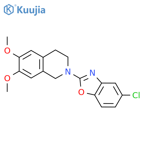 2-(5-Chloro-1,3-benzoxazol-2-yl)-6,7-dimethoxy-1,2,3,4-tetrahydroisoquinoline structure