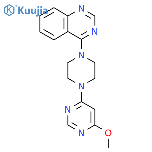 4-[4-(6-Methoxypyrimidin-4-yl)piperazin-1-yl]quinazoline structure