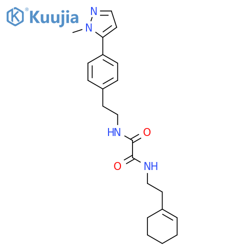 N'-[2-(cyclohex-1-en-1-yl)ethyl]-N-{2-[4-(1-methyl-1H-pyrazol-5-yl)phenyl]ethyl}ethanediamide structure