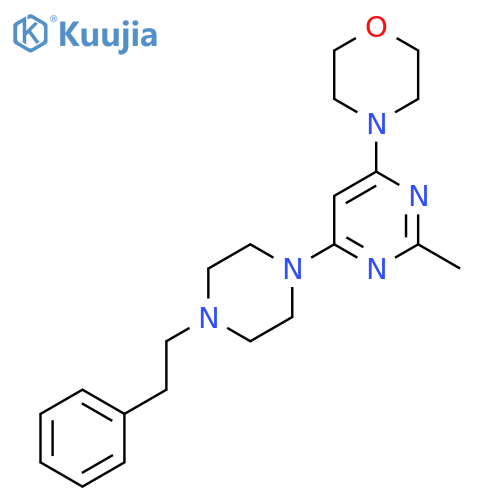 4-{2-Methyl-6-[4-(2-phenylethyl)piperazin-1-yl]pyrimidin-4-yl}morpholine structure
