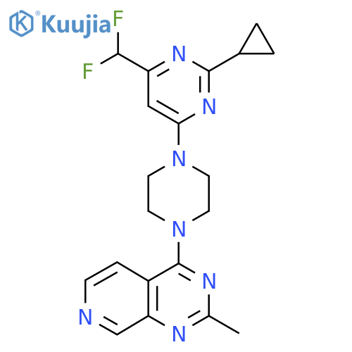 2-Cyclopropyl-4-(difluoromethyl)-6-(4-{2-methylpyrido[3,4-d]pyrimidin-4-yl}piperazin-1-yl)pyrimidine structure