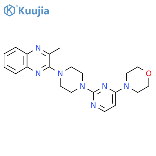 2-Methyl-3-{4-[4-(morpholin-4-yl)pyrimidin-2-yl]piperazin-1-yl}quinoxaline structure
