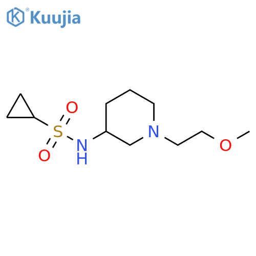N-[1-(2-methoxyethyl)piperidin-3-yl]cyclopropanesulfonamide structure