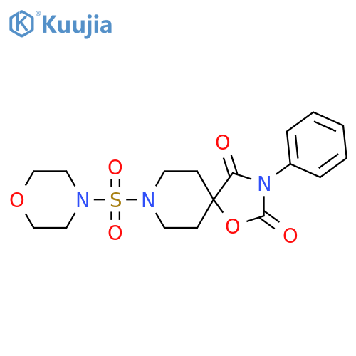 8-(Morpholine-4-sulfonyl)-3-phenyl-1-oxa-3,8-diazaspiro[4.5]decane-2,4-dione structure