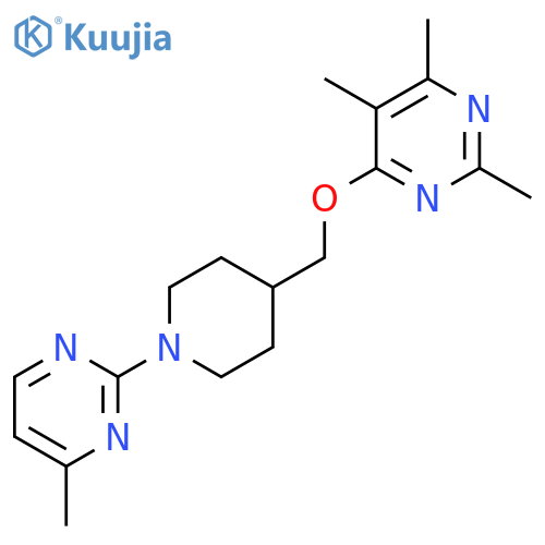 2,4,5-Trimethyl-6-{[1-(4-methylpyrimidin-2-yl)piperidin-4-yl]methoxy}pyrimidine structure