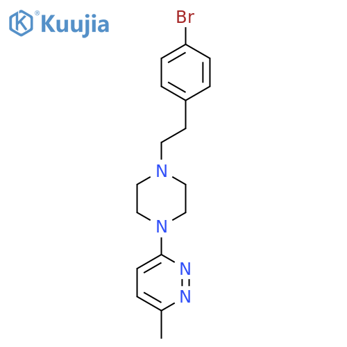 3-{4-[2-(4-Bromophenyl)ethyl]piperazin-1-yl}-6-methylpyridazine structure