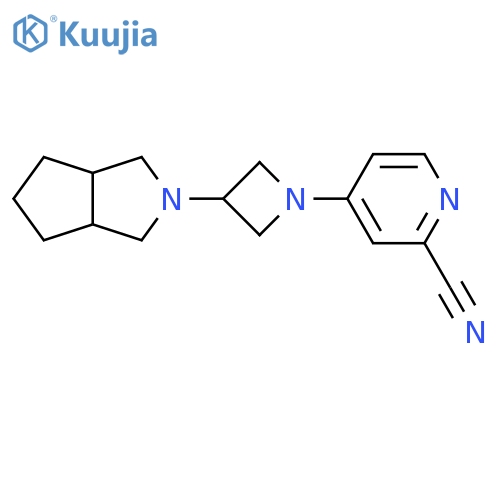 4-(3-{octahydrocyclopenta[c]pyrrol-2-yl}azetidin-1-yl)pyridine-2-carbonitrile structure