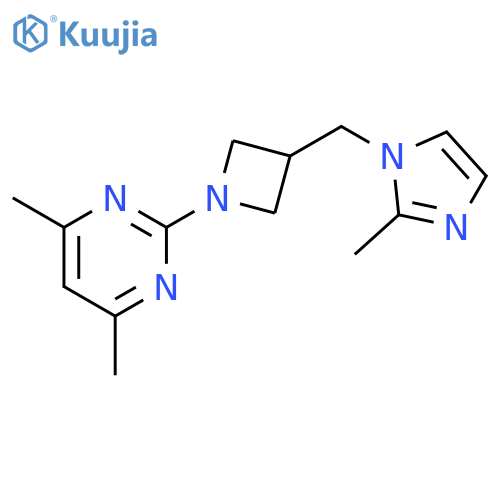 4,6-dimethyl-2-{3-[(2-methyl-1H-imidazol-1-yl)methyl]azetidin-1-yl}pyrimidine structure