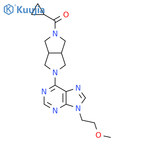 6-{5-cyclopropanecarbonyl-octahydropyrrolo[3,4-c]pyrrol-2-yl}-9-(2-methoxyethyl)-9H-purine structure