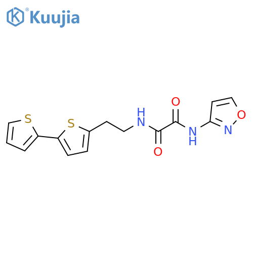 N-(2-{[2,2'-bithiophene]-5-yl}ethyl)-N'-(1,2-oxazol-3-yl)ethanediamide structure