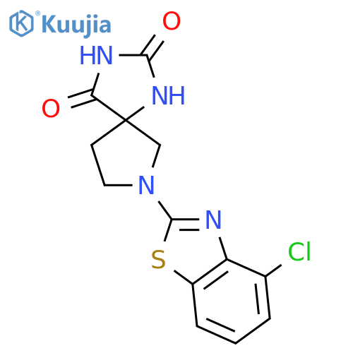 7-(4-Chloro-1,3-benzothiazol-2-yl)-1,3,7-triazaspiro[4.4]nonane-2,4-dione structure