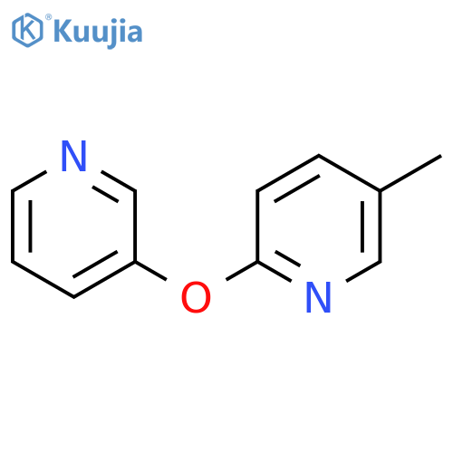 5-Methyl-2-(pyridin-3-yloxy)pyridine structure