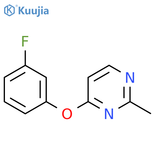 4-(3-Fluorophenoxy)-2-methylpyrimidine structure