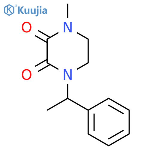1-Methyl-4-(1-phenylethyl)-1,2,3,4-tetrahydropyrazine-2,3-dione structure